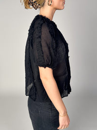 Gracelle – Langarm Bluse mit Rüschen Details