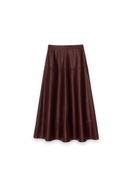 Palomina Rock – Eleganter Leder-Look mit fließender Silhouette