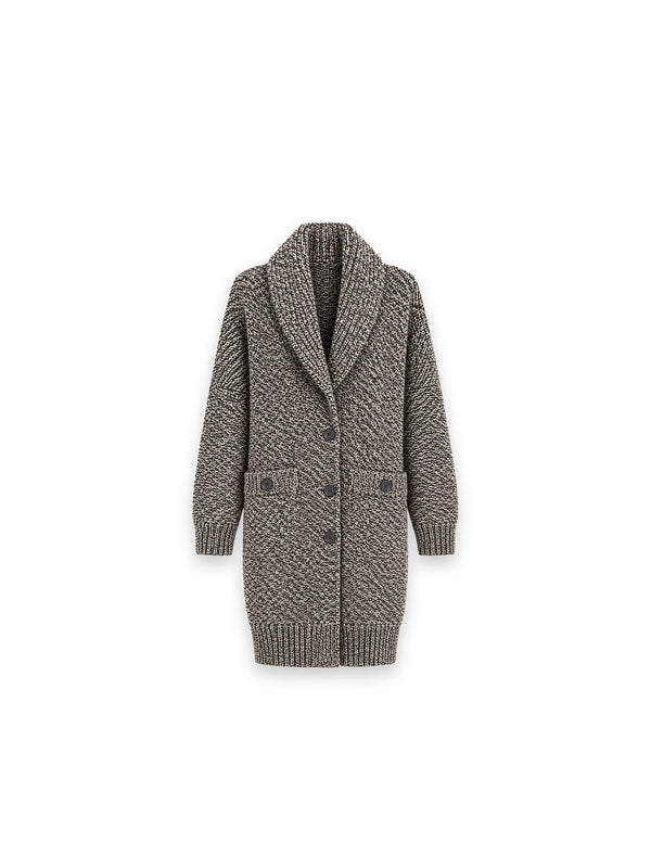 Maxi Strickjacke – Langer Schnitt + weicher Strick