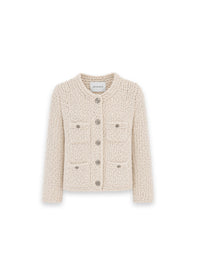 Hyacinta Strickjacke Bouclé Struktur
