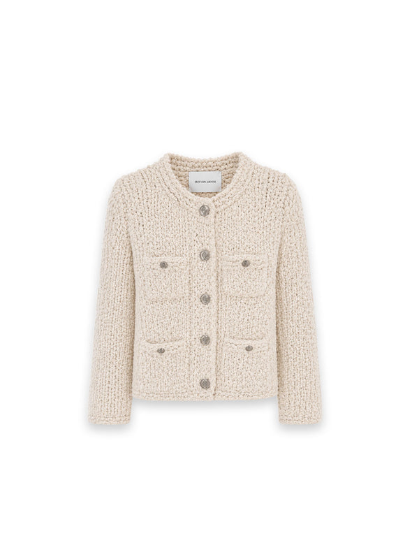 Hyacinta Strickjacke Bouclé Struktur