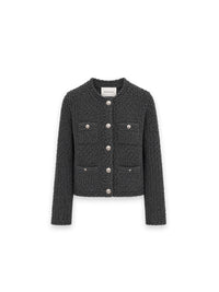 Hyacinta Strickjacke Bouclé Struktur