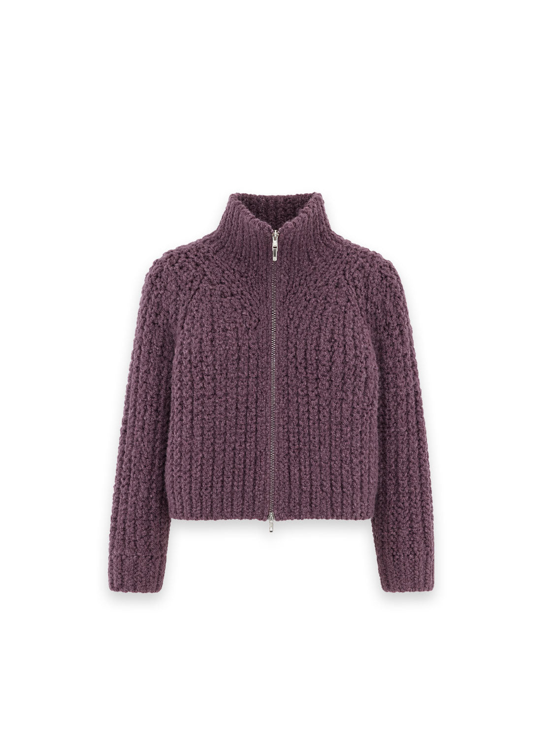 Helosia Strickjacke – Chunky Knit mit Stehkragen