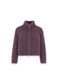 Helosia Strickjacke – Chunky Knit mit Stehkragen
