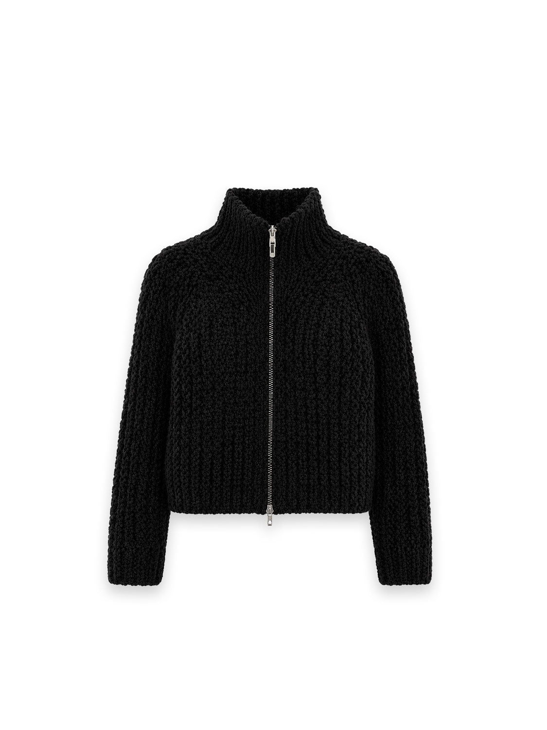 Helosia Strickjacke – Chunky Knit mit Stehkragen