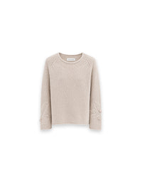 Jylliana Pullover mit kunstvollen Strickdetails an den Ärmeln