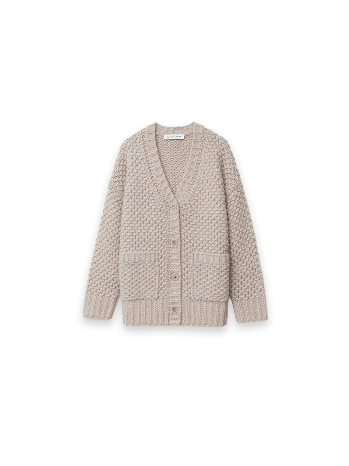 Avelaura Strickjacke mit markanter Wabenstruktur