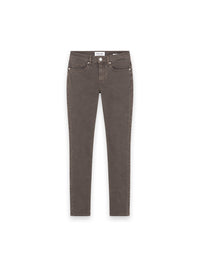 Slim Straight Jeans aus Brushed Twill