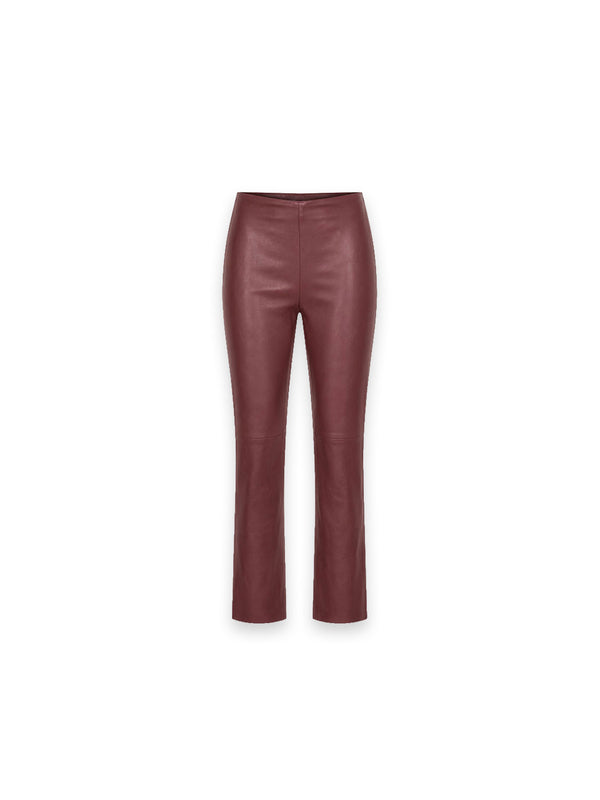 Niki – Lederhose mit geradem Bein