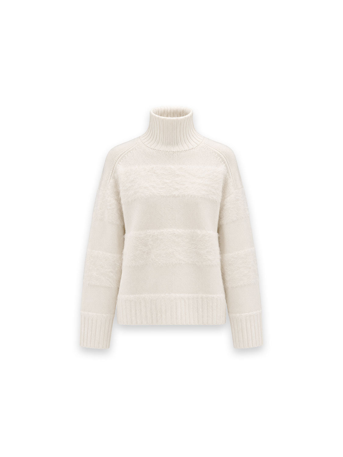 Mila Pullover – flauschige Strickstruktur mit Rollkragen