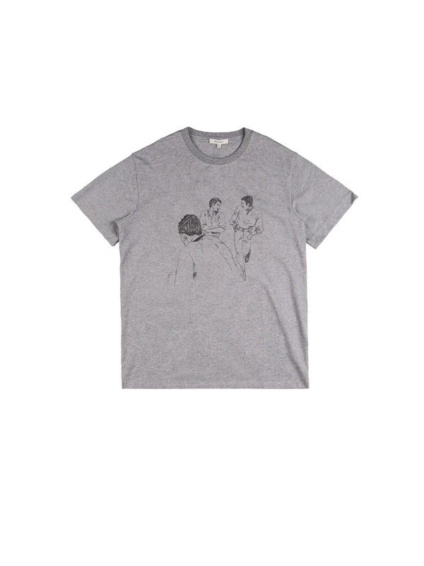 Cafe Scene – T-Shirt mit Print