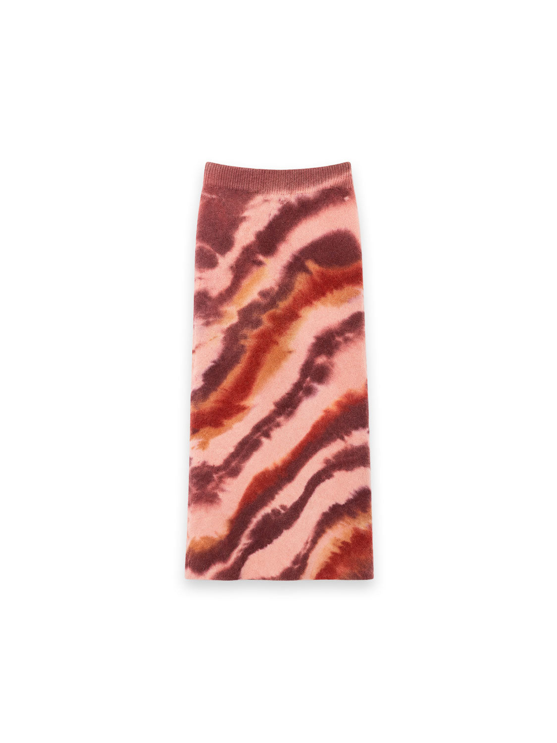 Knitted Skirt mit Ausdrucksstarken Print