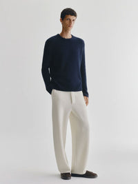Baxter fine-knit crew neck sweater