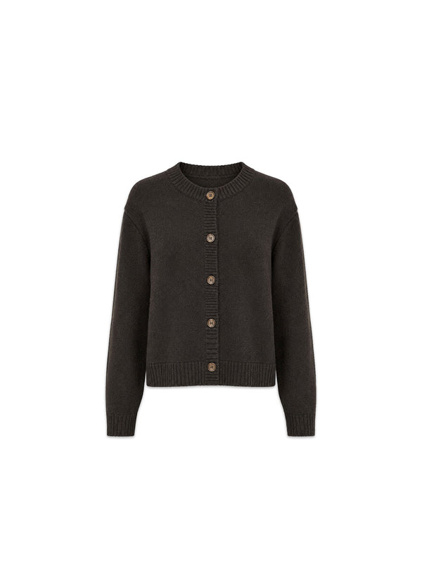 Emmylou Strickjacke mit klassischer Knopfleiste