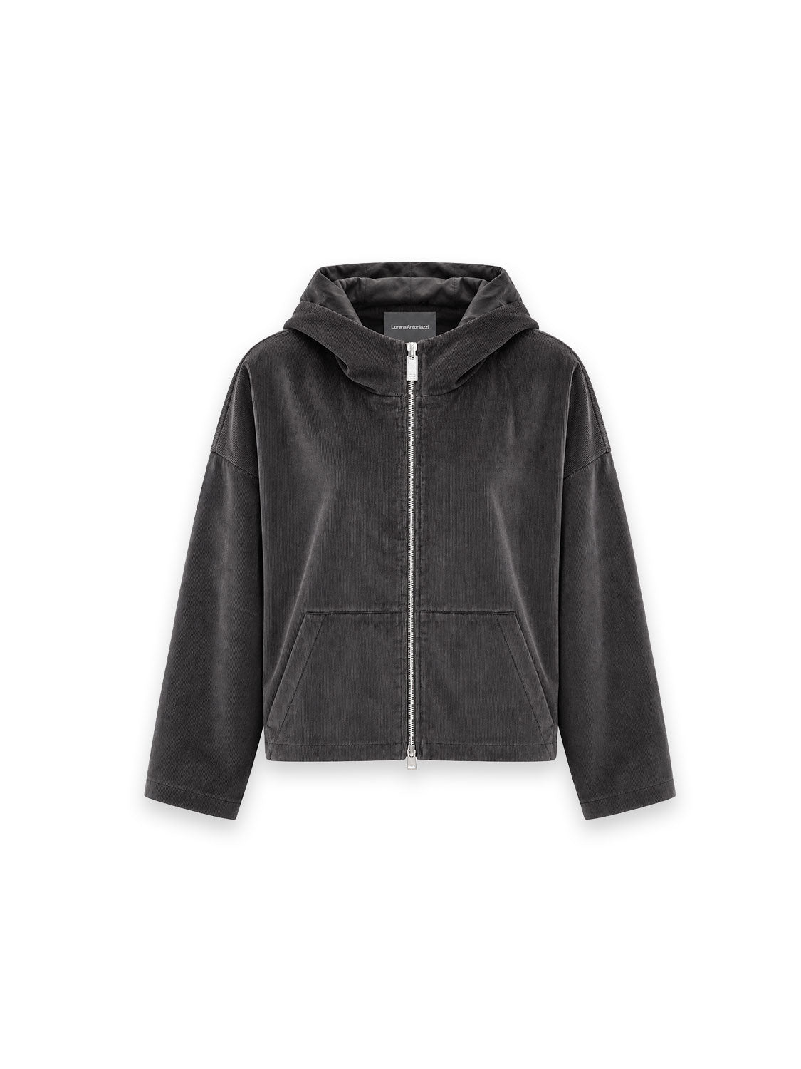 Jacke aus Cord mit Kapuze