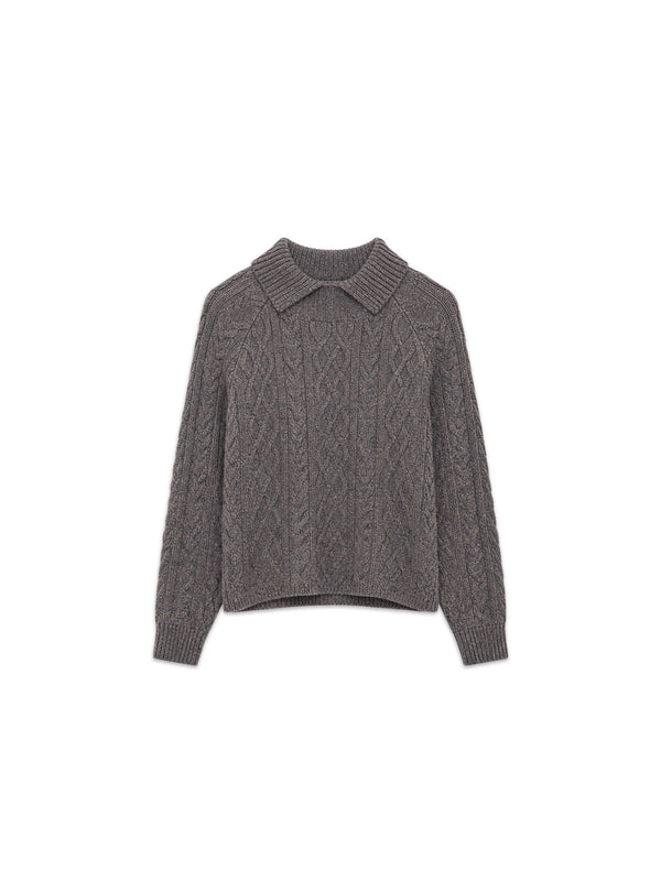 Pullover mit Zopfmuster