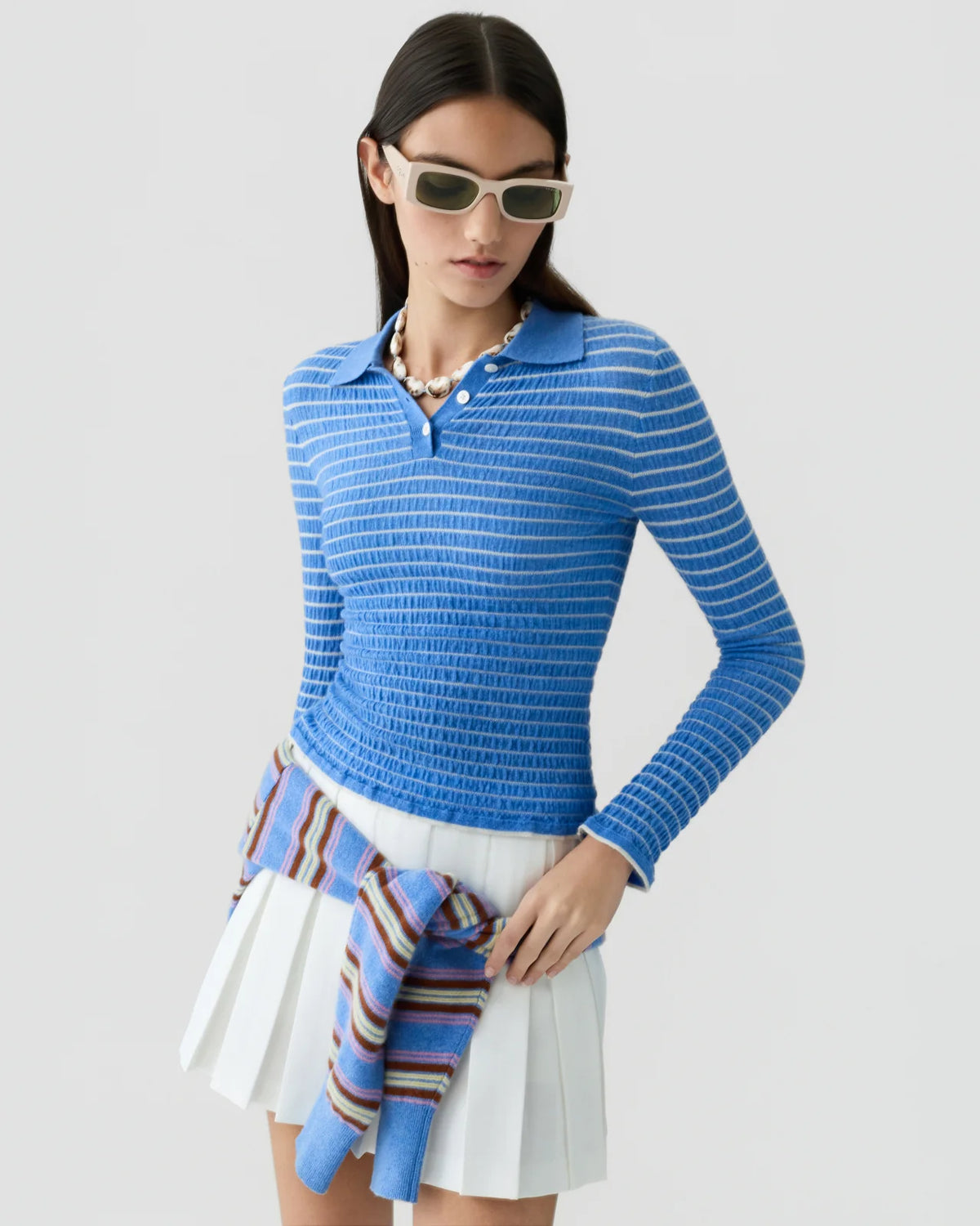 Smocked - Gestreiftes Shirt