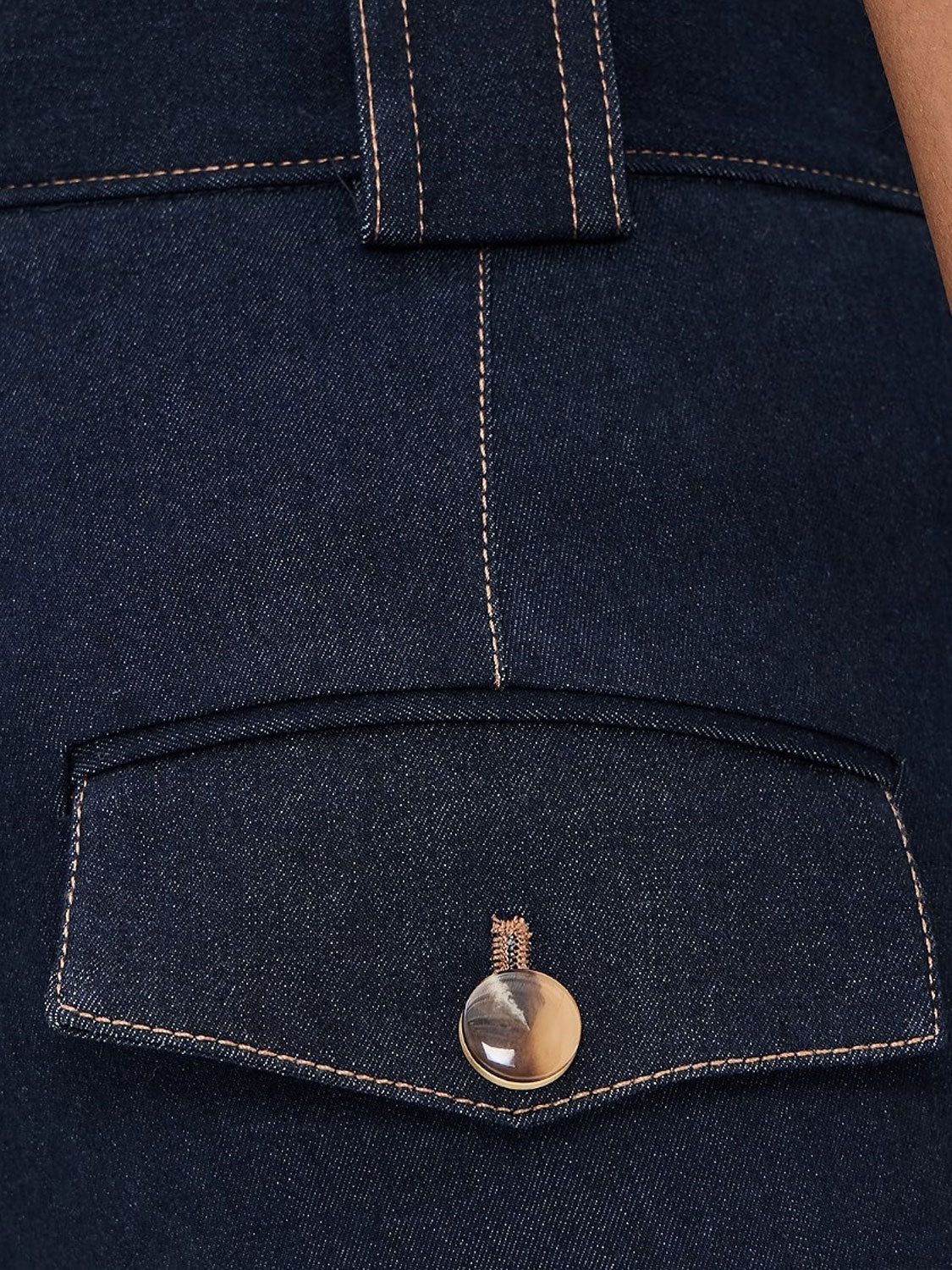 Lancelor Stretch-Denim-Hose – Flared Jeans mit Ziernähten