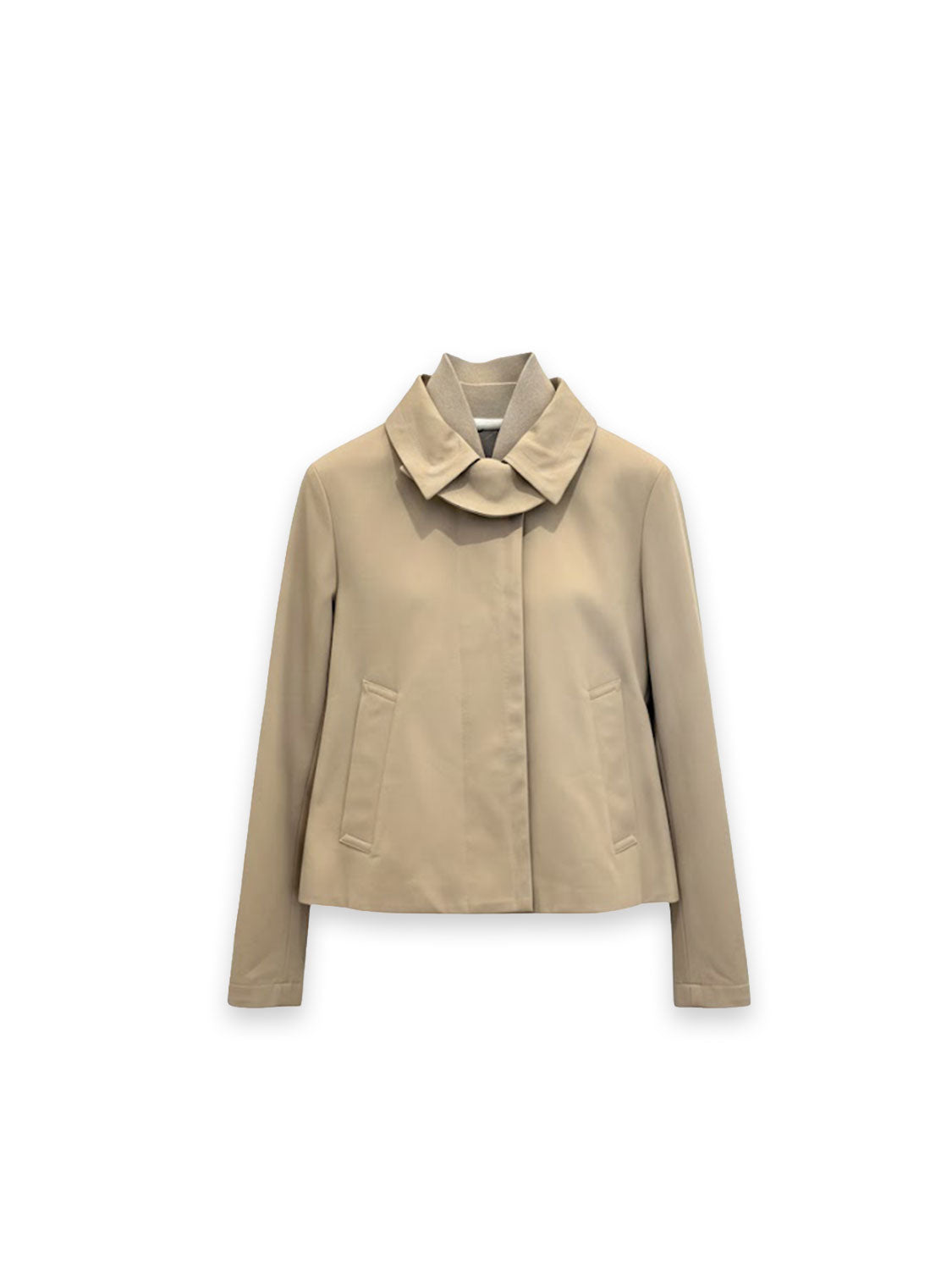 Cropped Jacket - mit Statement-Kragen