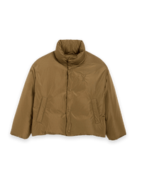 Pufferjacke mit hohem Kragen