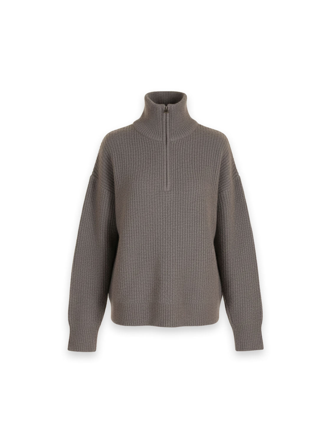 Half-Zip Pullover aus Cashmere