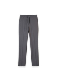 Loose-fitting wool suit pants