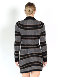 Shadow Plaid – Gestreiftes Polokleid