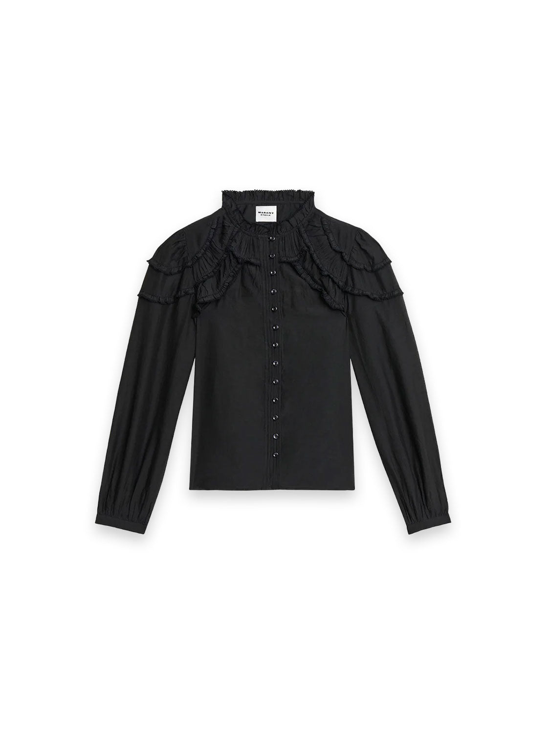 Bluse Christa – Rüschen-Details
