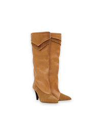 Lezra Stiefel – Edler Materialmix aus Glattleder & Veloursleder