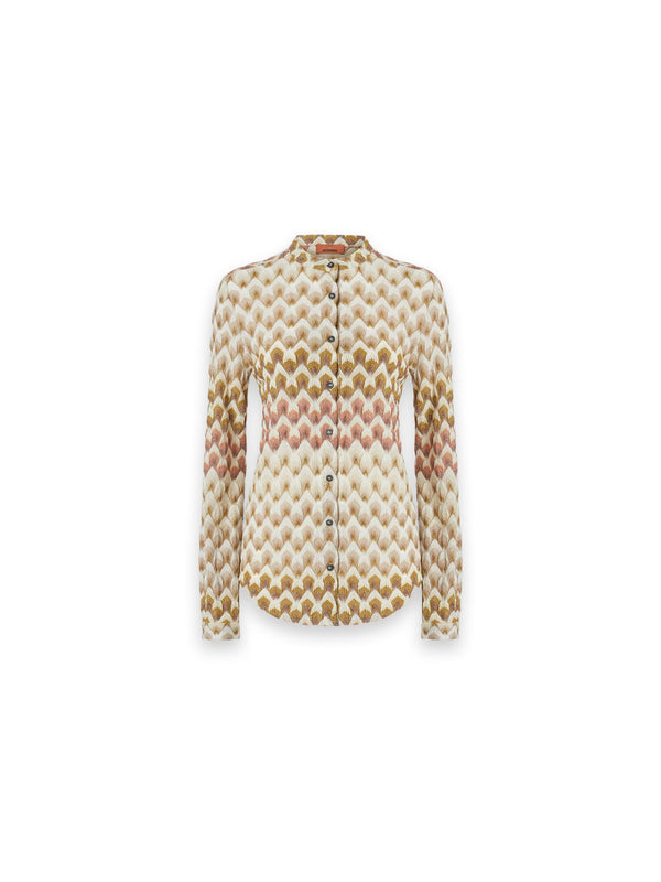 Bluse mit grafischem Strickmuster