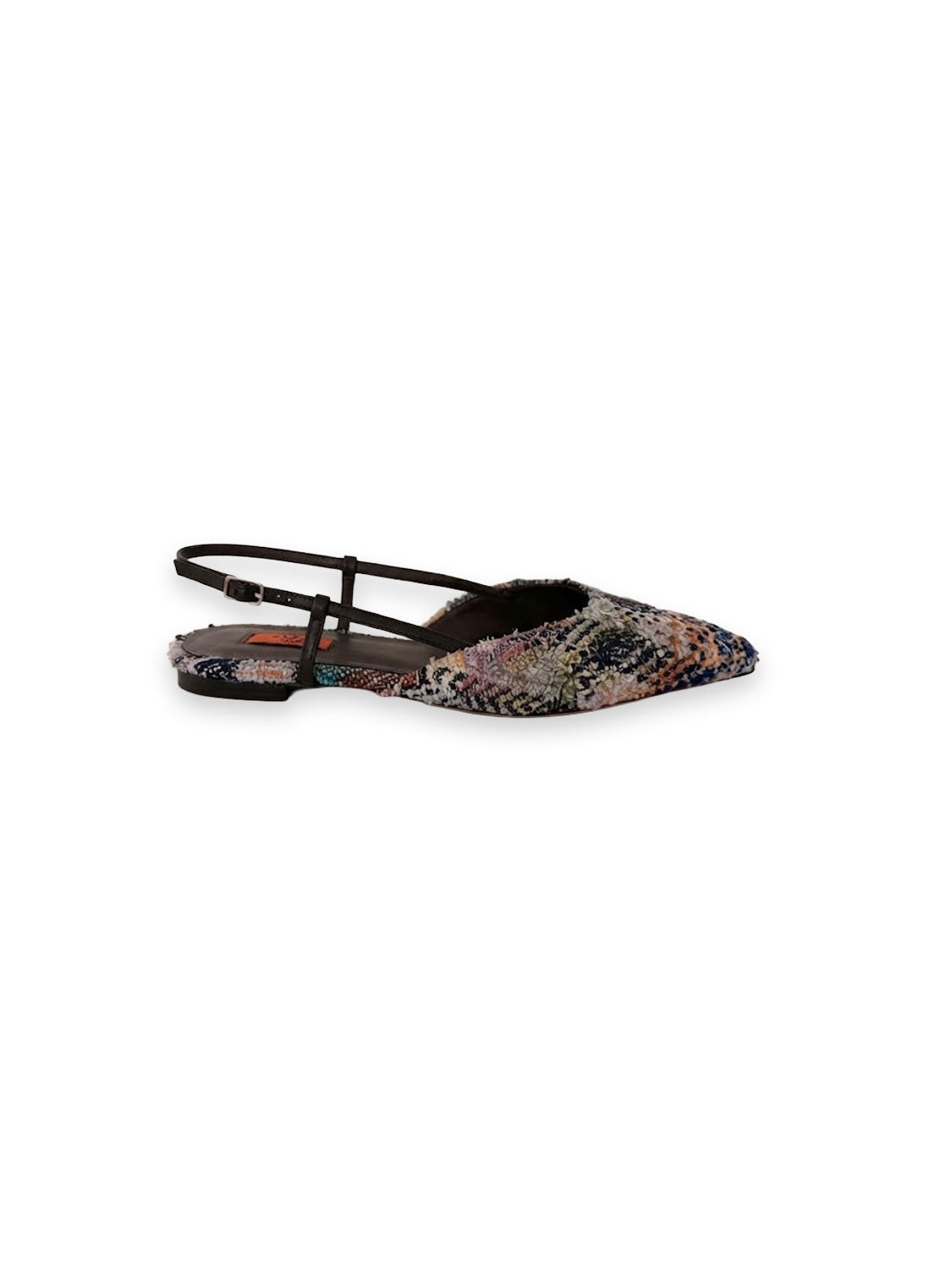 Jodie Multicolor Tweed Slingback