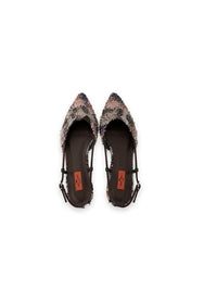 Jodie Multicolor Tweed Slingback