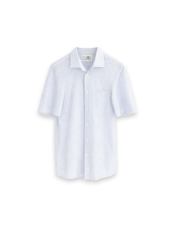 Streifen Baumwoll Kleid