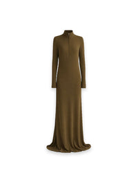 Kleid mit Stehkragen und Reißverschluss