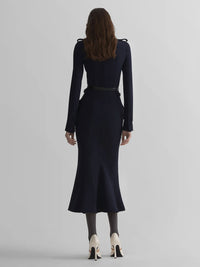 Hemdblusenkleid mit Taillenschnallen