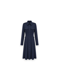 Hemdblusenkleid mit Taillenschnallen