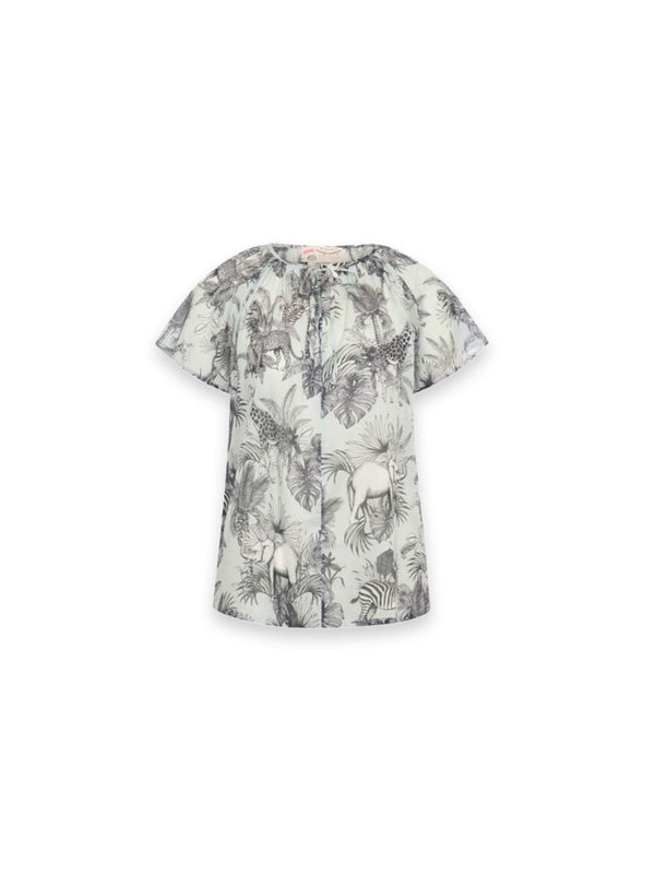 Bluse Safari Print