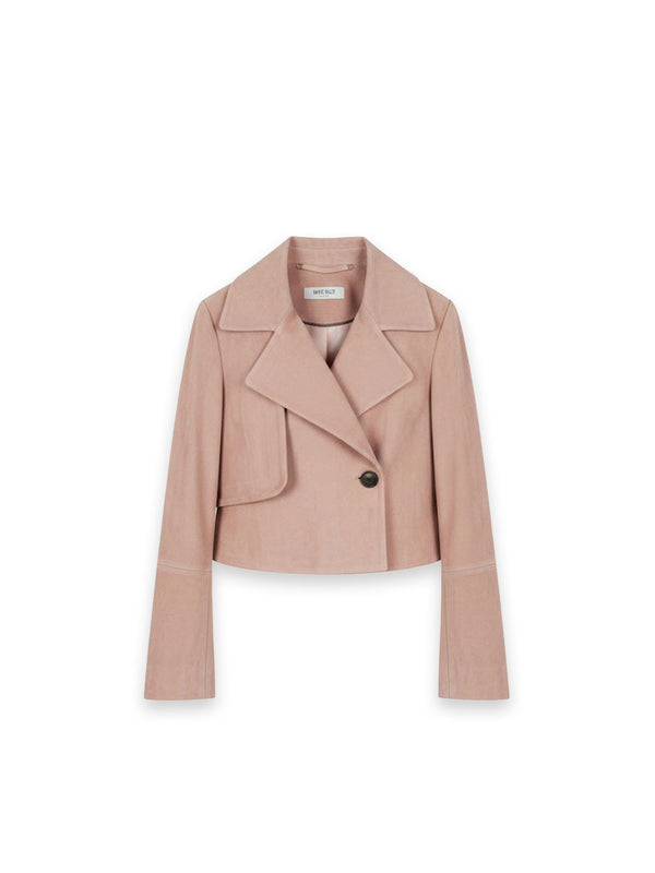 Jacke - Soft Suede Cropped Blazer