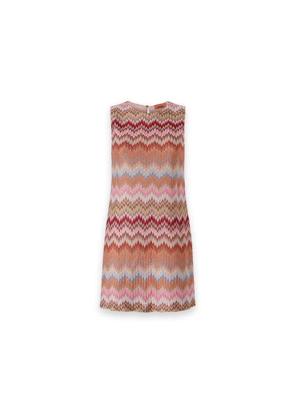 Strickkleid in A Linie mit Zickzackmuster