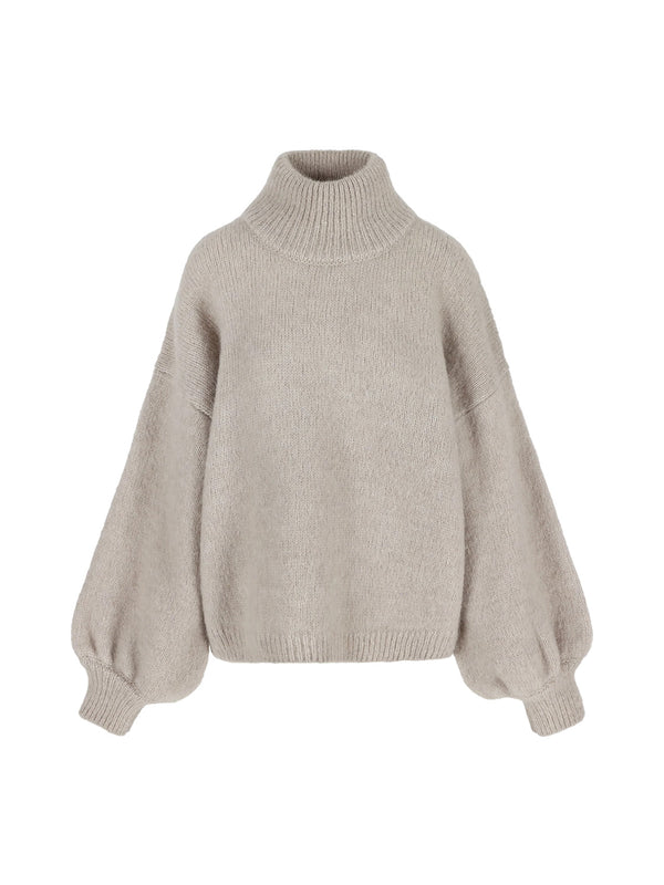 Naomi – Strickpullover mit Stehkragen 