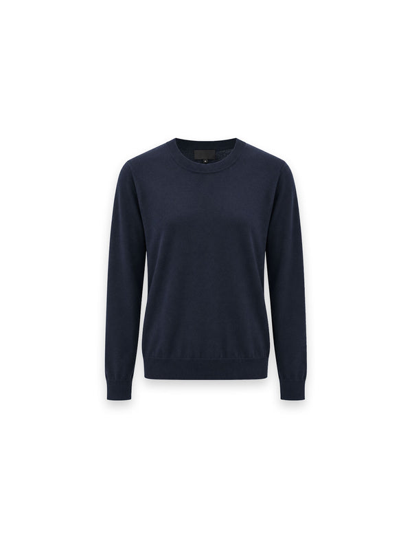 Verit Pullover – feiner Strick mit klassischem Rundhalsausschnitt