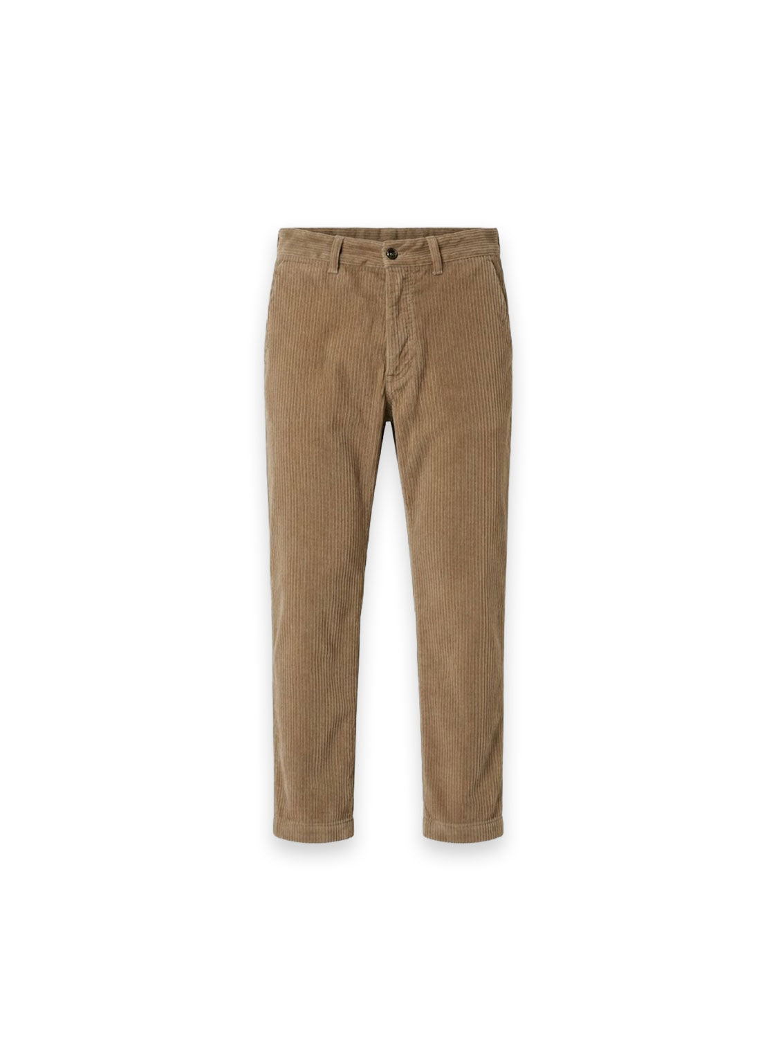 Hose mit feiner Cordstruktur und geradem Bein