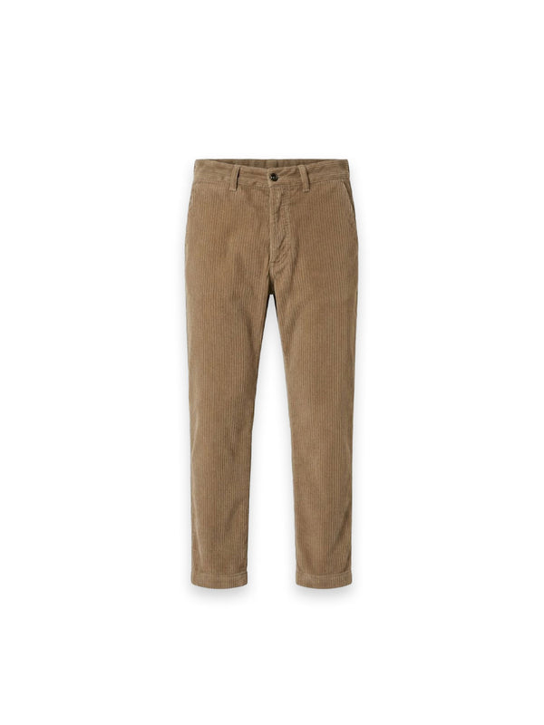 Hose mit feiner Cordstruktur und geradem Bein