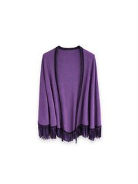Triangolo - Dreieckiges Cape mit Fransen