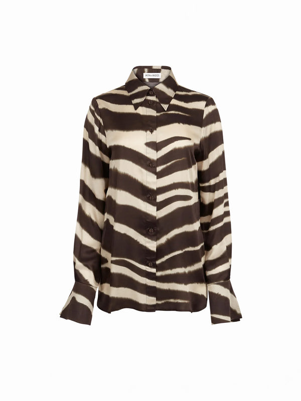 Bluse im Zebramuster 