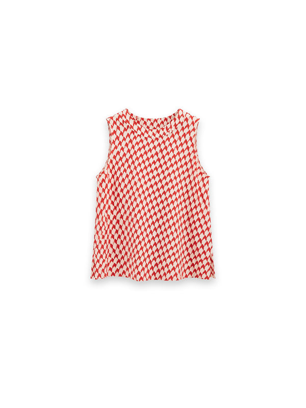 Top mit grafischem Allover-Print