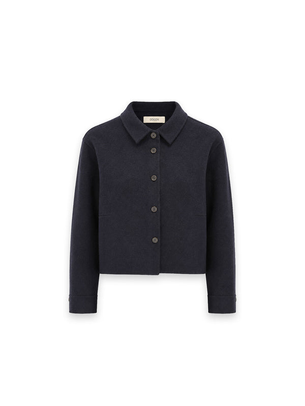 Jacke aus weichem Wollstoff