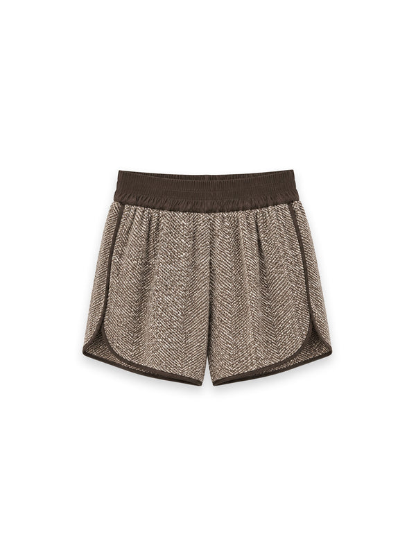 Shorts mit strukturierter Optik und sportiven Kontrastdetails