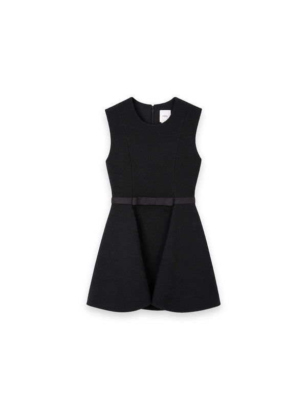 Handkerchief Bow Midi Kleid mit Zierschleife