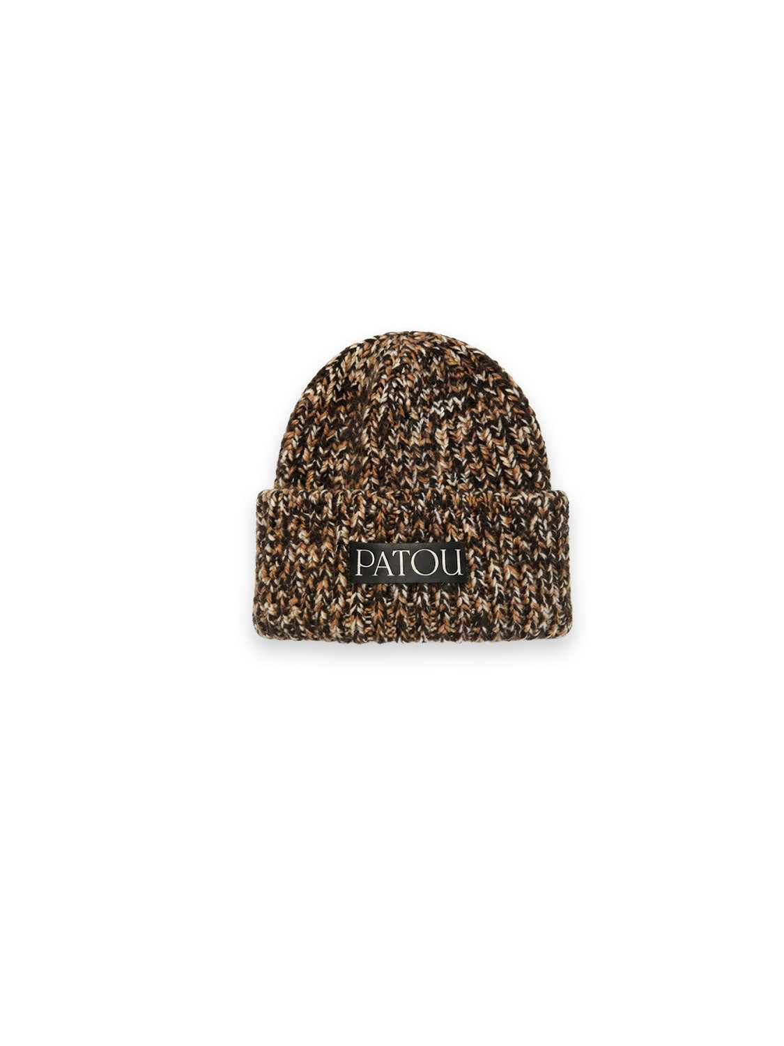 Rib Beanie Mütze mit Logo Patch